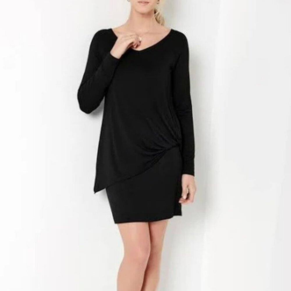 Karen Kane Riley Layered Black Mini Dress S NWT